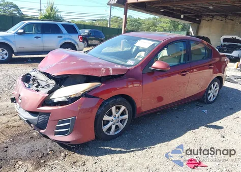 2010 Mazda 3 I Touring z USA, uszkodzony, nr VIN JM1BL1SG8A1167685